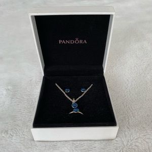 Pandora Necklace, Ring, and Earrings